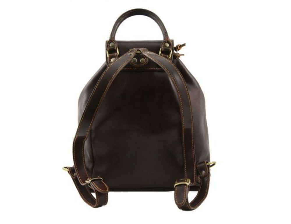 Шкіряний жіночий рюкзак Tuscany Leather Singapore TL9039 Black - Фотографія № 4