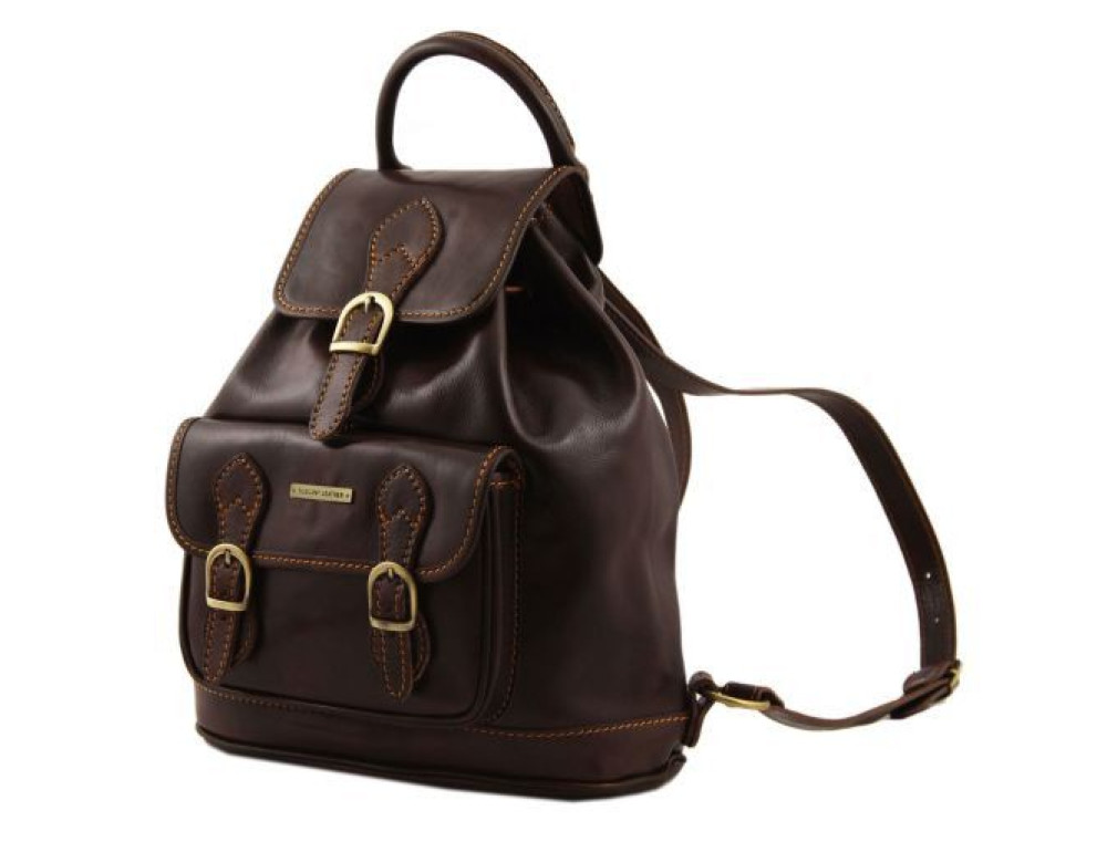 Шкіряний жіночий рюкзак Tuscany Leather Singapore TL9039 Black - Фотографія № 5