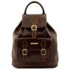 Шкіряний жіночий рюкзак Tuscany Leather Singapore TL9039 Dark Brown - Фотографія № 100