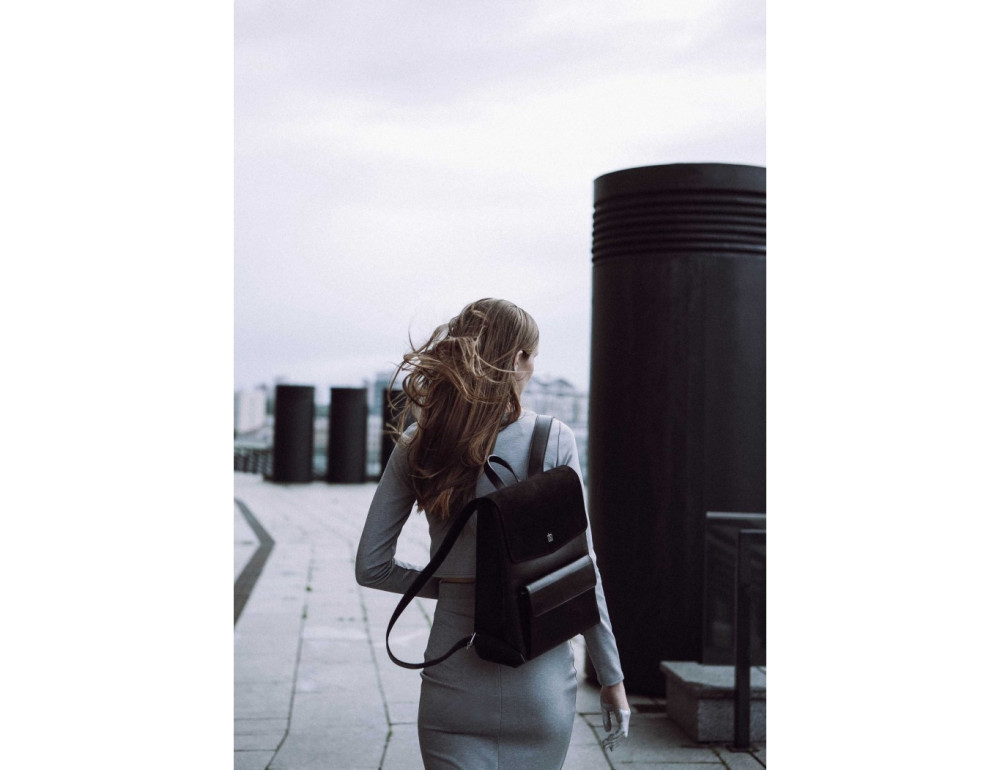 Класичний шкіряний рюкзак Blanknote Blank-Bag-1-black - Фотографія № 3