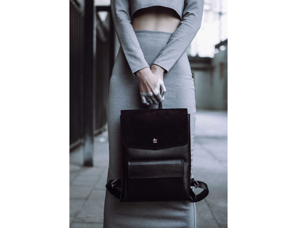 Класичний шкіряний рюкзак Blanknote Blank-Bag-1-black - Фотографія № 4