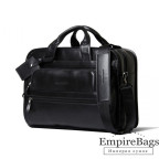 Кожаная сумка Tiding Bag B3-2020A чёрная - Фото № 100