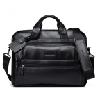 Кожаная сумка Tiding Bag B3-2020A чёрная - Фото № 101