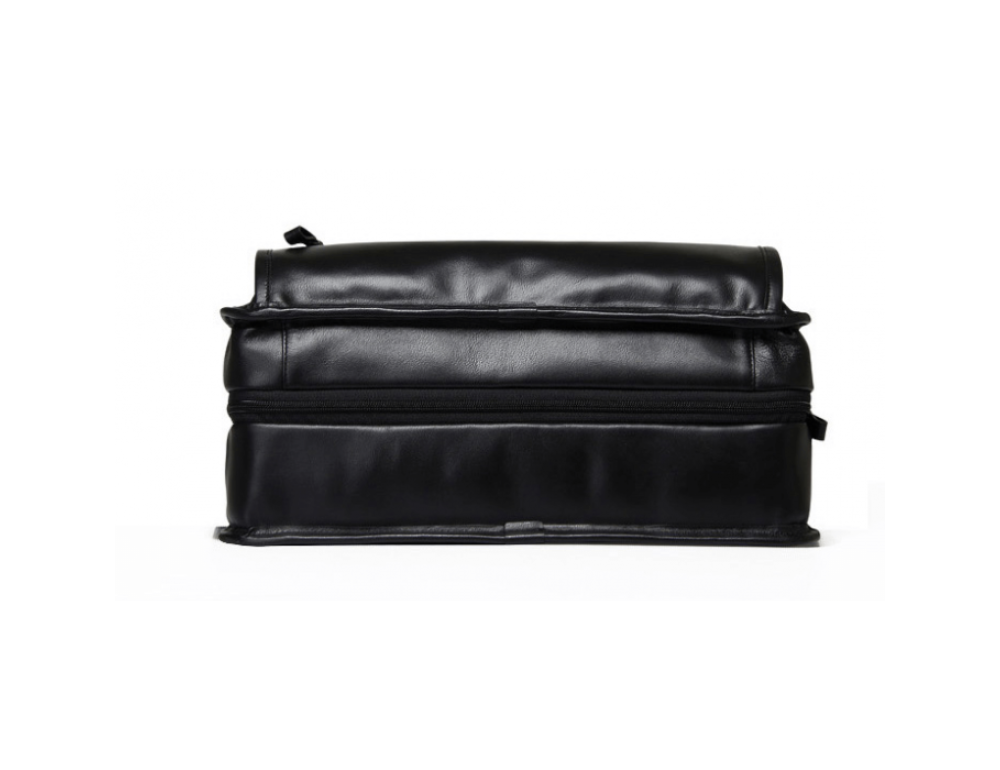 Кожаная сумка Tiding Bag B3-2020A чёрная - Фото № 5
