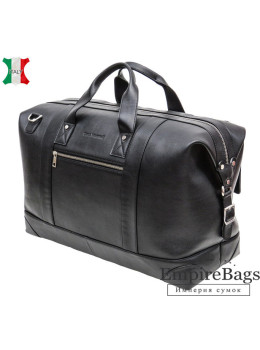 Мужская дорожная кожаная сумка Black Diamond BD29A чёрная