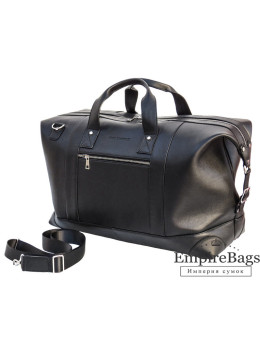 Мужская дорожная кожаная сумка (Баул) Black Diamond BD29Ator чёрная