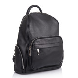 Чорний жіночий шкіряний рюкзак VIRGINIA CONTI - VC2238 Black