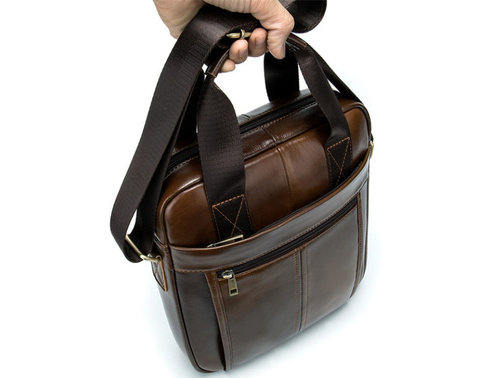 Коричнева ділова сумка Tiding Bag 14789C - Фотографія № 5