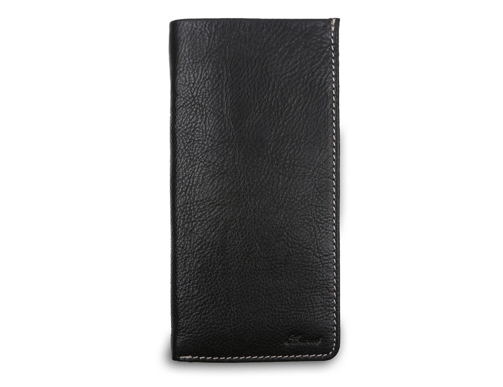 Чоловічий шкіряний портмоне Ashwood Leather 1558 Black - Фотографія № 2