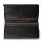 Чоловічий шкіряний портмоне Ashwood Leather 1558 Black - Фотографія № 103