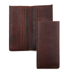 Тонкий чоловічий гаманець коричневого кольору Ashwood Leather 1558 Tan - Фотографія № 100