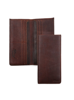 Тонкий чоловічий гаманець коричневого кольору Ashwood Leather 1558 Tan