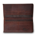 Тонкий чоловічий гаманець коричневого кольору Ashwood Leather 1558 Tan - Фотографія № 103