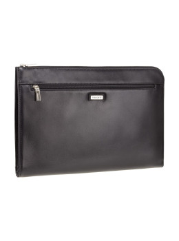 Чёрная кожаная папка для документов Visconti 18238 BLK