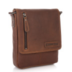 Коричнева шкіряна сумка через плече HILL BURRY - VC10041HB Brown - Фотографія № 100