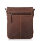 Коричнева шкіряна сумка через плече HILL BURRY - VC10041HB Brown - Фотографія № 102