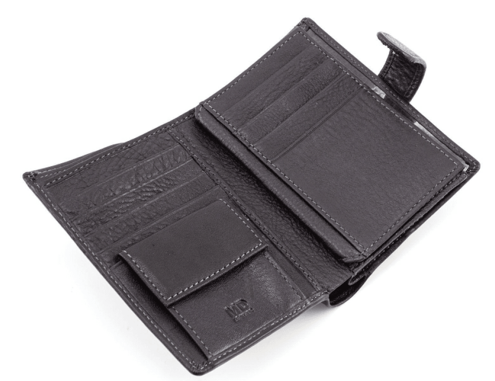 Чорний шкіряний портмоне під документи MD Leather 22-302b - Фотографія № 4