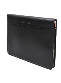 Чёрная папка кожаная под документы Black Diamond bd23a