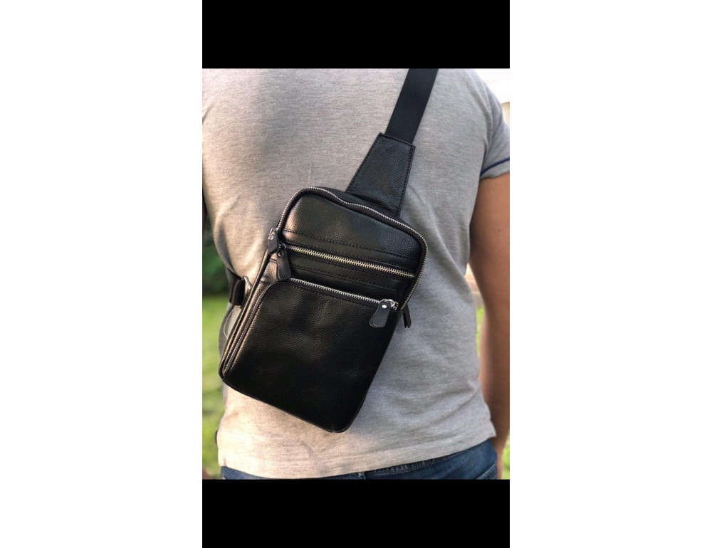 Чоловічий шкіряний месенджер TIDING BAG A25-6896A - Фотографія № 2