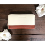 Кремовий шкіряний гаманець на блискавки Smith & Canova 26800 CREAM-TAN - Фотографія № 101