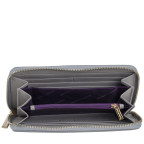 Сірий шкіряний гаманець на блискавки Smith & Canova 26800 GREY-DKGREY - Фотографія № 101