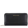 Чорний шкіряний гаманець на блискавки Smith & Canova 26813 BLK Josephine