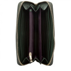 Зелений шкіряний гаманець на блискавки Smith & Canova 26813 DKGREEN Josephine - Фотографія № 102
