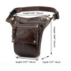 Коричнева сумка на ногу Tiding Bag 3237C - Фотографія № 102
