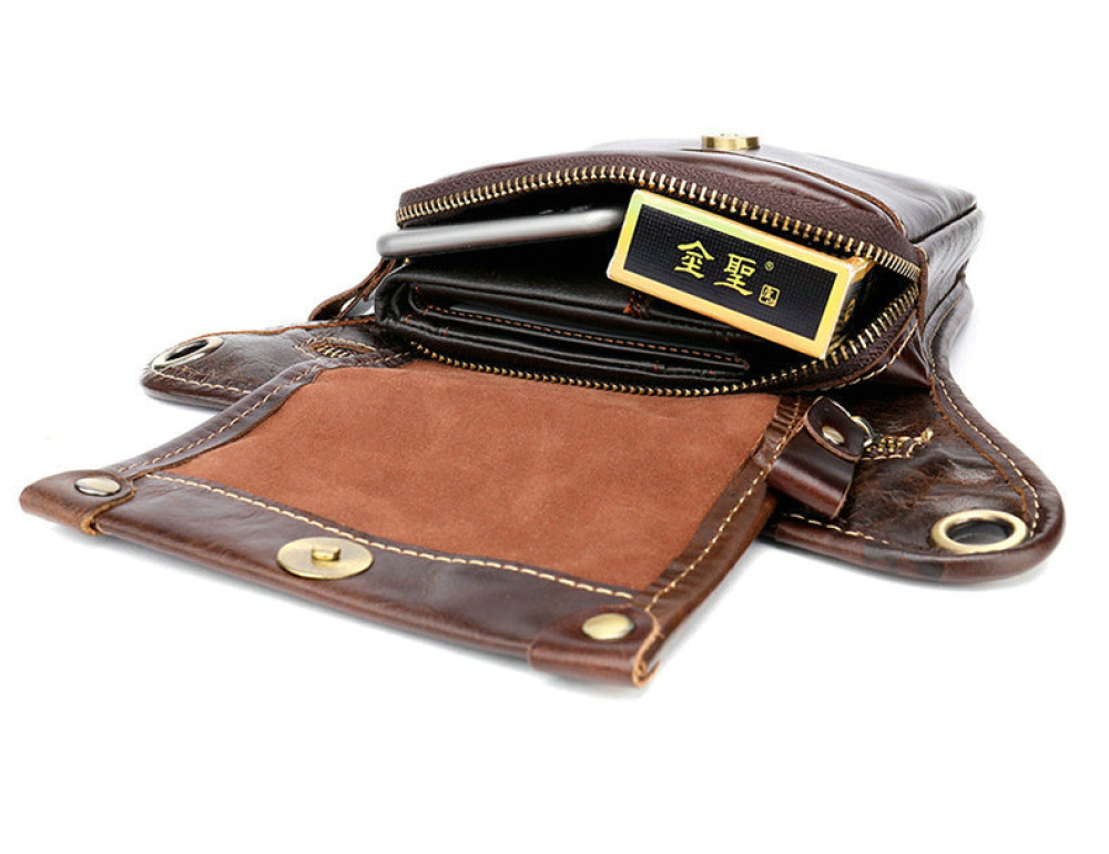 Коричнева сумка на ногу Tiding Bag 3237C - Фотографія № 9