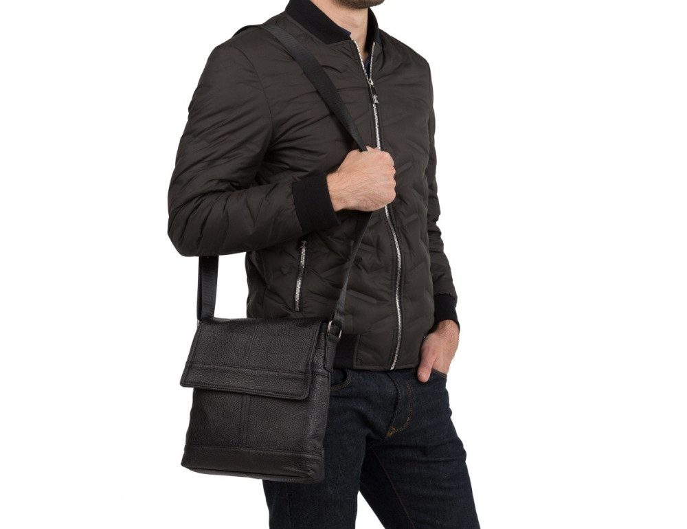 Мужская кожаная сумка-мессенджер TIDING BAG M38-3822A - Фото № 2