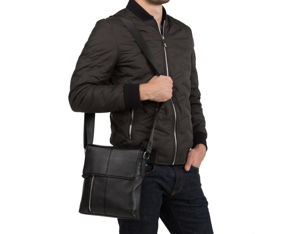 Чоловіча шкіряна сумка-месенджер TIDING BAG A25-238A - Фотографія № 2