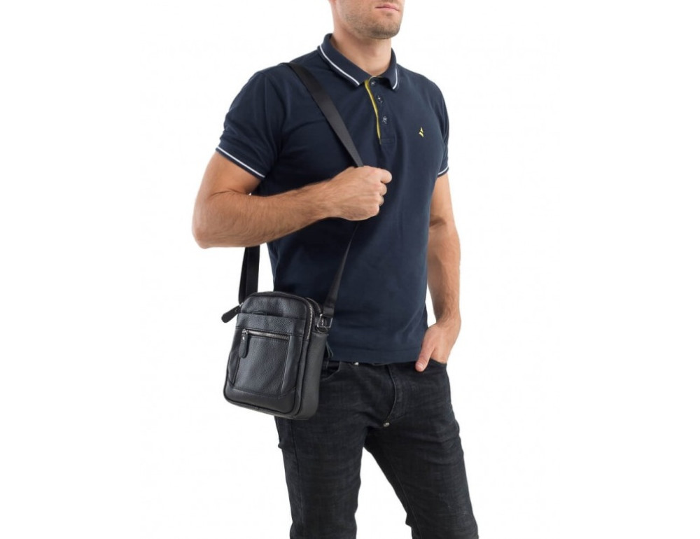 Чоловіча сумка-месенджер зі шкіри TIDING BAG M38-3922A - Фотографія № 2