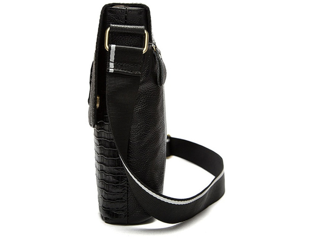 Чорна сумка через плече Tiding Bag 4010A - Фотографія № 4