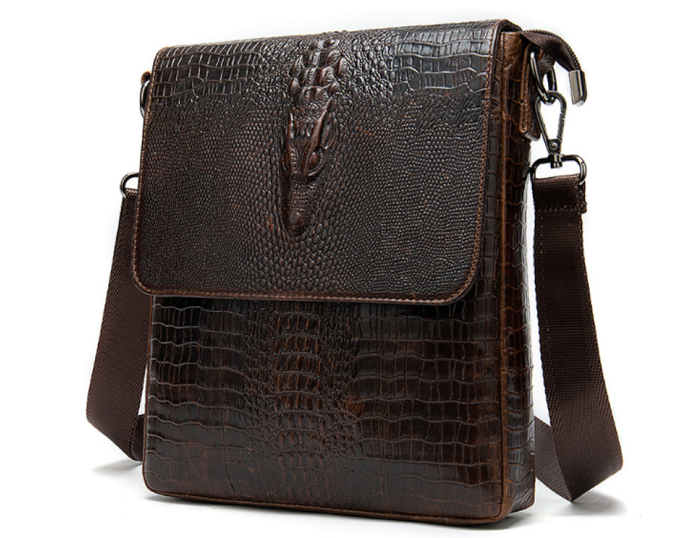 Коричнева сумка через плече Tiding Bag 4010C - Фотографія № 3