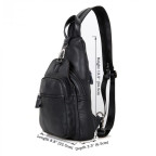 Шкіряний рюкзак Tiding Bag 4005A унісекс чорний - Фотографія № 101