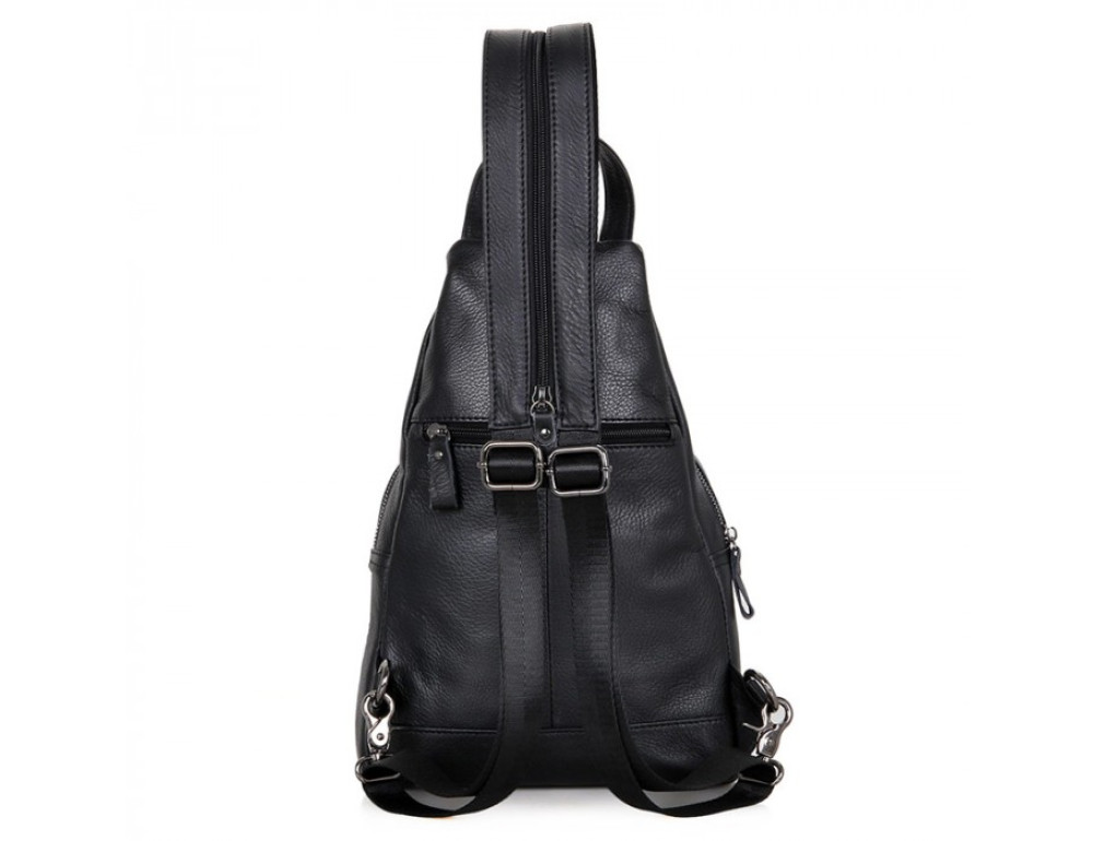 Шкіряний рюкзак Tiding Bag 4005A унісекс чорний - Фотографія № 3