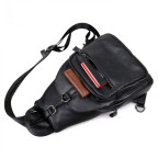 Шкіряний рюкзак Tiding Bag 4005A унісекс чорний - Фотографія № 104