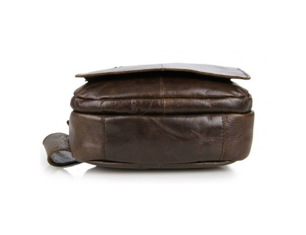 Чоловіча сумка на плече TIDING BAG 2467C коричнева - Фотографія № 4