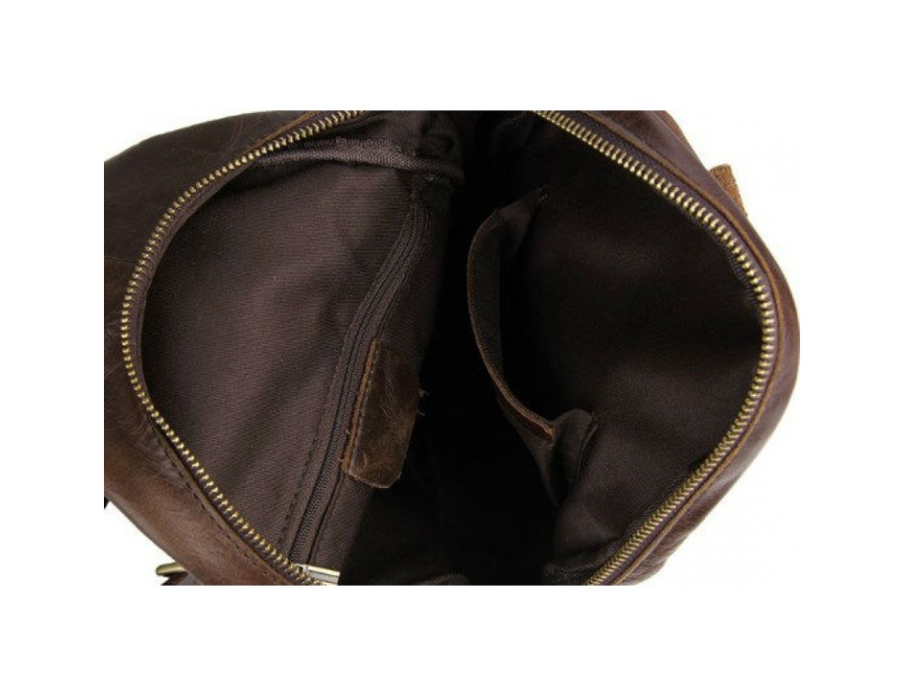 Чоловіча сумка на плече TIDING BAG 2467C коричнева - Фотографія № 6