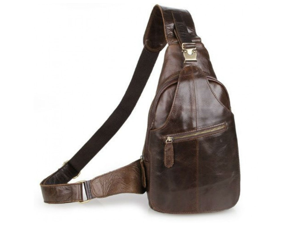 Чоловіча сумка на плече TIDING BAG 2467C коричнева - Фотографія № 1 Чоловіча сумка на плече TIDING BAG 2467C коричнева - Фотографія № 1