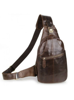 Чоловіча сумка на плече TIDING BAG 2467C коричнева