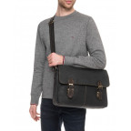 Вінтажна сумка через плече TIDING BAG 6002LA-2 Чорна - Фотографія № 101