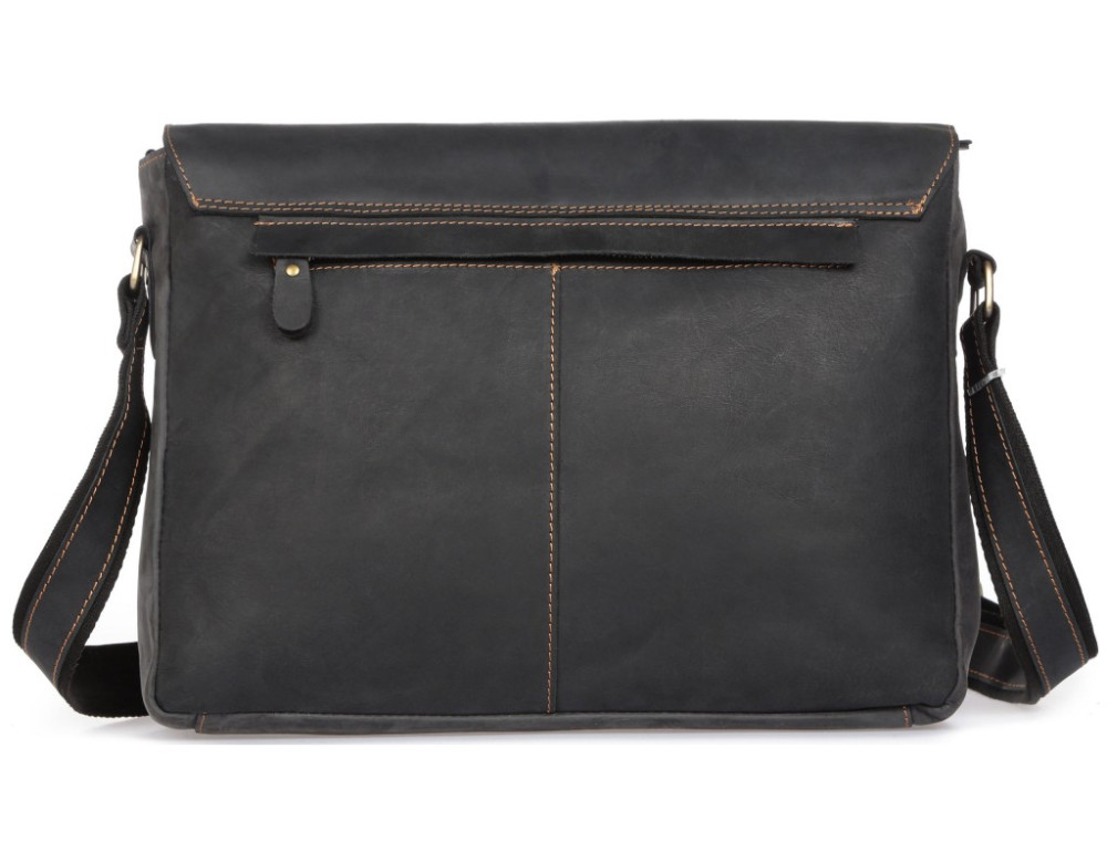 Вінтажна сумка через плече TIDING BAG 6002LA-2 Чорна - Фотографія № 3