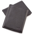 Чорний шкіряний портмоне на магнітах MD Leather Collection 604-a - Фотографія № 100