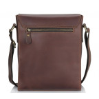 Коричневий шкіряний месенджер середнього розміру Tiding Bag 7055B-2 - Фотографія № 103