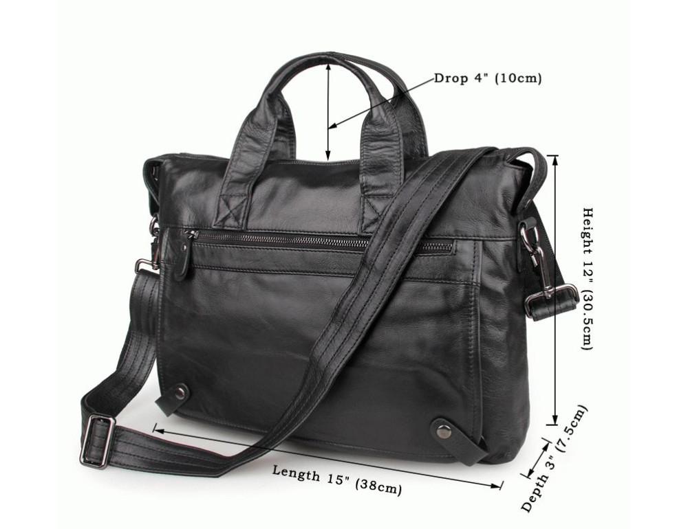 Шкіряна сумка для ноутбука JASPER & MAINE 7120A - Фотографія № 10
