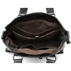 Чорна шкіряна сумка для ноутбука 15' Tiding Bag 7264A - Фотографія № 101