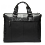 Чорна шкіряна сумка для ноутбука 15' Tiding Bag 7264A - Фотографія № 104