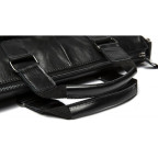 Чорна шкіряна сумка для ноутбука 15' Tiding Bag 7264A - Фотографія № 107