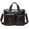 Коричнева шкіряна сумка для ноутбука 15' Tiding Bag 7264C